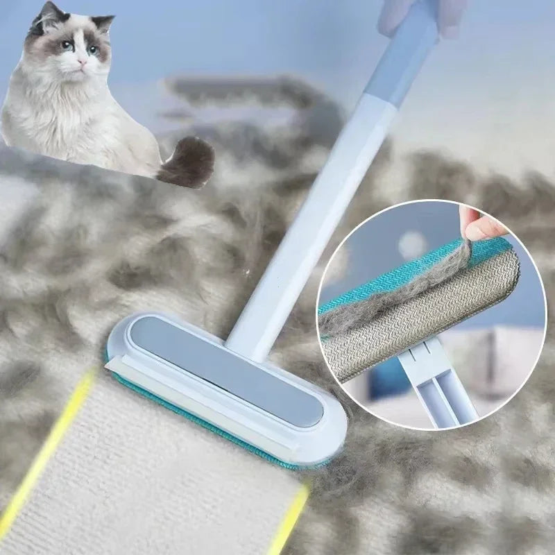 Effortless Pet Hair Removal Set - Reusable Double-Sided Grooming Gloves for Dogs and Cats - Perfect for Carpets and Sofas