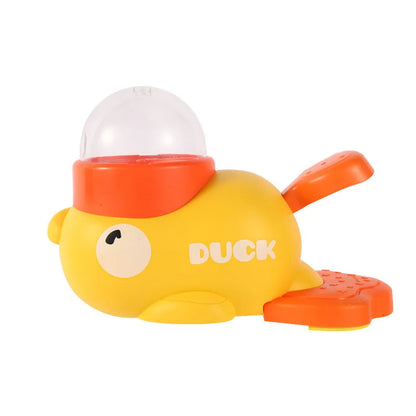 Engaging Dog Food Feeder: Fun Cartoon Duck Design Puzzle Toy for Dogs and Cats - Anti-Slip Automatic Snack Dispenser