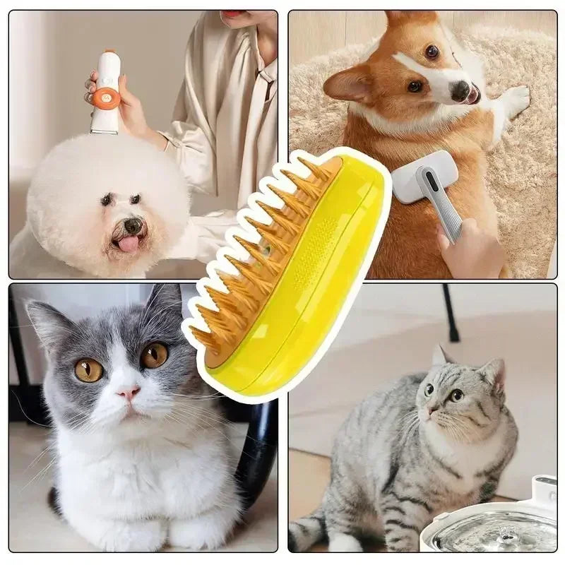 3-in-1 Steamy Cat Brush
